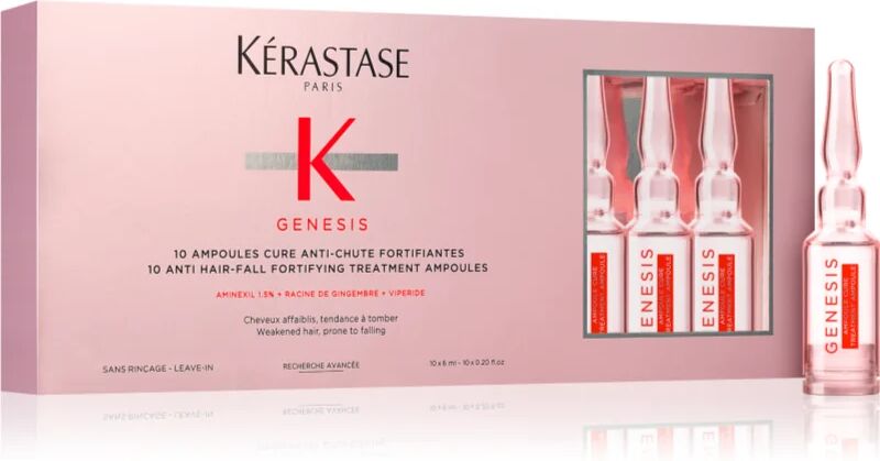 Kérastase Genesis Ampoules Cure Anti-Chute Fortifiantes Intensive Serum For Thinning Hair 10 x 6 ml