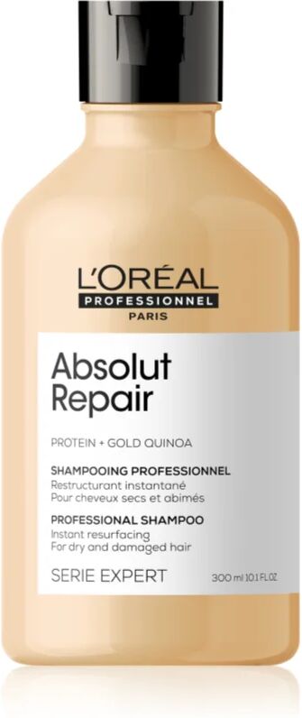 L’Oréal Professionnel Serie Expert Absolut Repair Gold Quinoa + Protein Deeply Regenerating Shampoo for Dry and Damaged Hair 300 ml