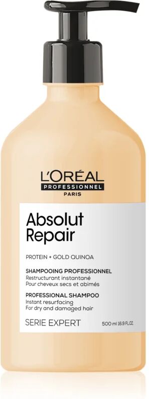 L’Oréal Professionnel Serie Expert Absolut Repair Gold Quinoa + Protein Deeply Regenerating Shampoo for Dry and Damaged Hair 500 ml