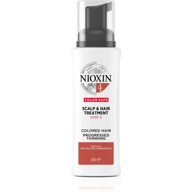 Nioxin System 4 Color Safe Treatment for Noticeably Thinning, Fine, Chemically-Treated Hair 100 ml