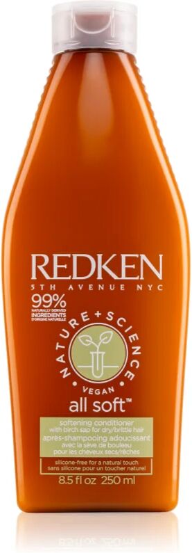 Redken Nature+Science All Soft Moisturizing Conditioner for Dry and Damaged Hair Silicone-free 250 ml