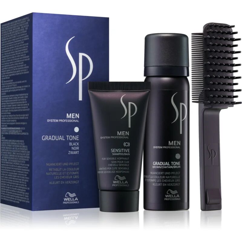 Wella Professionals SP Men Sensitive Gift Set Black (For Grey Hair) for Men