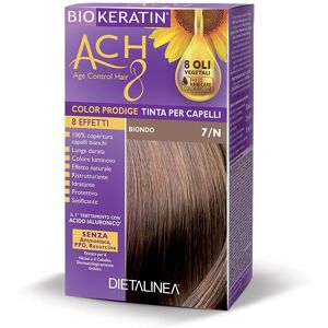 Biokeratin ACH8 Color Prodige - Tinta per Capelli Biondo 7N, 1 Kit