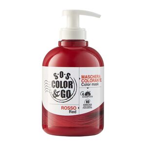 SOS Color & Go Maschera Colorante Rosso Effetto Colorazione Riflessante, 300ml