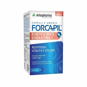 Arkopharma Forcapil - Fortificante + Cheratina Integratore Capelli, 60 Capsule