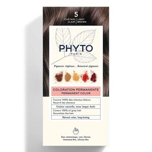 Phyto PhytoColor - Colorazione Permanente Capelli Colore 5 Castano Chiaro, 1 Kit