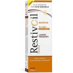 RestivOil Fisiologico Nutritivo Olio-Shampoo per Capelli Secchi e Opachi, 250ml