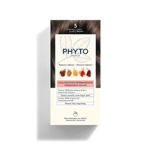 Phyto color 5 Castano Chiaro Colorazione Permanente Senza Ammoniaca