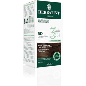 Herbatint Tintura Capelli Gel Permanente 3Dosi 5D Castano Chiaro Dorato 300 ml