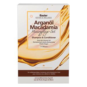 basler nature & wellness set per la cura dei capelli all'olio di argan e macadamia