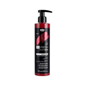 Lisap Refresh Maschera Colorata Capelli 250ml, Rosso Red