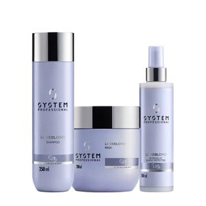 System Professional LuxeBlond Kit Antigiallo Shampoo Maschera e Protettore