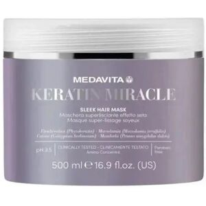 Medavita Keratin Miracle Sleek Hair Mask maschera lisciante capelli, 500ml