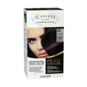 Il Salone Milano Plex Rebuilder kit colorazione capelli professionale, 3.0 Castano scuro
