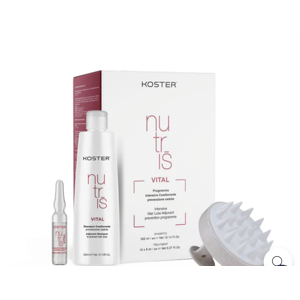 Koster Nutris Vital Kit Prevenzione Caduta Con Shampoo Fiali E Spazzola Massaggiante