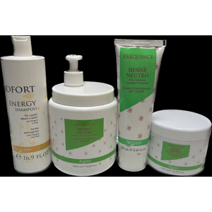 Kit Biofort Con Crema Henne' Neutro 250 Ml,500ml,Kg,Piu' Shampoo Energy 500 Ml