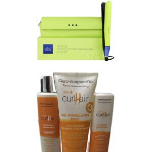 Piastra Ghd Chronos Lime Verde Con Pochette Piu' Shampoo' Retro' Capelli Ricci 250 Ml Conditioner 250 Ml E Mousse 150 Ml