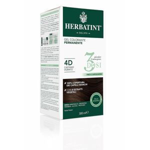 Herbatint Gel Colorante Permanente 3 Dosi 4d Castano Dorato 300ml
