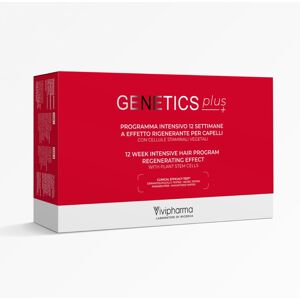 Vivipharma Genetics Plus Programma Intensivo 12 Settimane Effetto Rigenerante Capelli 14 Fiale + 1 Spray 100ml