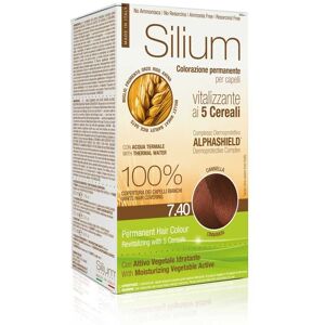 Silium Colorazione Permanente Capelli Crema Cannella 7.40