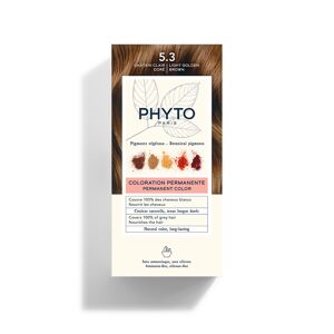 Phyto (Laboratoire Native It.) Phyto Phytocolor 5.3 Castano Chiaro Dorato Colorazione Permanente Per Capelli - Phytocolor Tinta Per Capelli