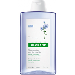 Klorane - Shampoo Fibre di Lino 400ml per Capelli Voluminosi e Lucenti