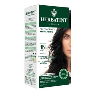 Antica Erboristeria Spa Herbatint - Tintura Per Capelli Gel Permanente 1N Nero 150 ml - Formula Delicata Senza Ammoniaca