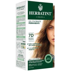 Antica Erboristeria Spa Herbatint - Tintura Per Capelli Gel Permanente 7D Biondo Dorato 150 ml