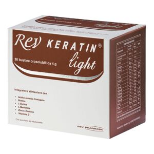 Rev Pharmabio Srl Rev Keratin Light 30 Bustine da 4g - Integratore per Capelli e Unghie