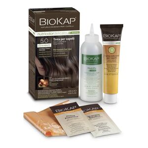 Bios Line Spa Biokap Nutricolor Tinta Delicato Rapid 5.0 Castano Chiaro 140ml - Colorazione Capelli Rapida