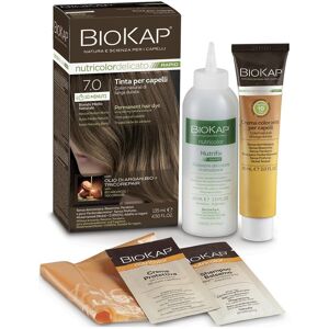 Bios Line Spa Biokap Nutricolor Tinta Delicato Rapid 7.0 Biondo Medio Naturale - Colorazione Capelli Senza Parafenilendiammina