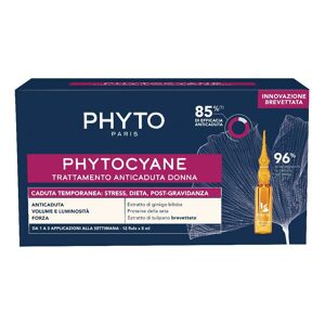 Phyto (Laboratoire Native It.) Phyto Phytocyane Fiale Donna Caduta Temporanea 12 Fiale da 5ml - Caduta Temporanea