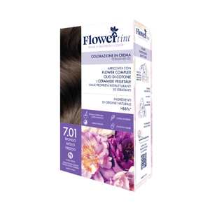 Mami Srl Flowertint Colorazione Cr 7,01 Biondo Medio Freddo - Tintura Per Capelli