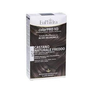 ZETA FARMACEUTICI SpA Euphidra Colorpro Xd 407 Castano Naturale F Colore + Attivante + Balsamo + Cuffia + Guanti