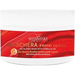 maternatura Riflessanti capelli Maschera Tonalizzante per Capelli Rosso Ciliegia