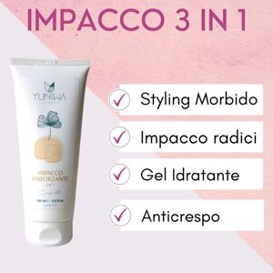 yuniwa cosmetics Styling Impacco Rinforzante per Capelli Family Size