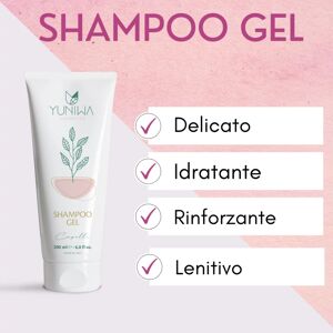 yuniwa cosmetics Shampoo Capelli Deboli Shampoo Gel Rinforzante Family Size