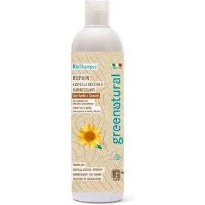 greenatural Shampoo Capelli Secchi e Trattati Shampoo Repair al Karitè per Capelli Secchi