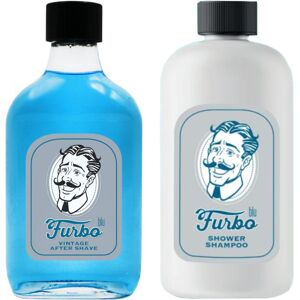 Furbo Lozione Dopobarba + Shower Shampoo Vintage Blu Confezione 200 ML Lozione Dopobarba + 500 ML Shower Shampoo