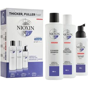 Nioxin Nioxin Kit Sistema 6 300 ML Shampoo + 300 ML Balsamo + 100 ML Trattamento Specifico