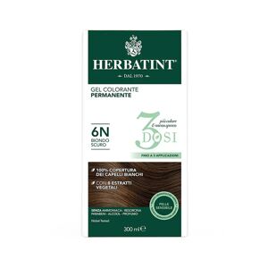 Herbatint Tintura Capelli Gel Permanente 3Dosi 6N Biondo Scuro 300 ml