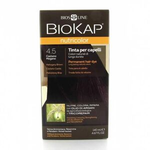 bios line spa biokap nutricolor 4,5 castano mogano donna