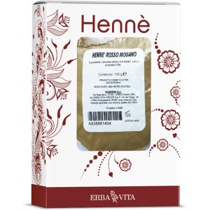 Erba Vita Hennè Color Cap Rosso Mogano Tintura Per Capelli 100 g