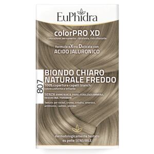 EuPhidra ColorPRO XD 807 Biondo Chiaro Naturale Freddo Tintura Per Capelli