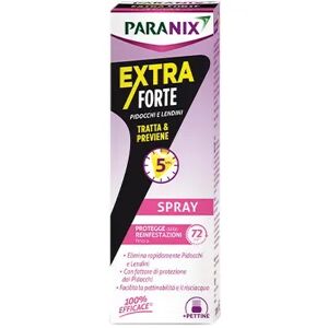 Paranix Trattamento Spray Extraforte Elimina Pidocchi e Lendini in 5 Minuti 100 ml