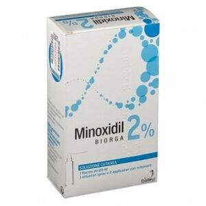 Laboratoires Bailleul Minoxidil Biorga 3 Flaconi 2% - Soluzione Cutanea anticaduta 60 ml
