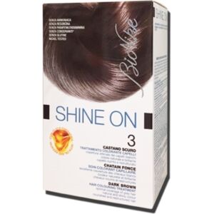 BioNike Linea Shine ON Tintura per Capelli Cute Sensibile 3 Castano Scuro