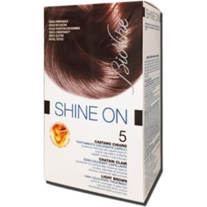 BioNike Linea Shine ON Tintura per Capelli Cute Sensibile 5 Castano Chiaro