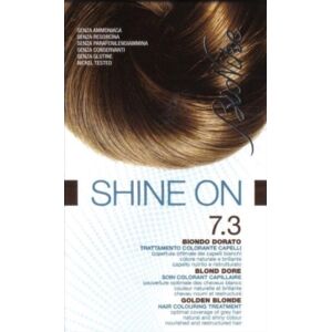 BioNike Linea Shine ON Tintura per Capelli Cute Sensibile 7.3 Biondo Dorato