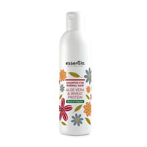 Essentiq Shampoo naturale per capelli normali – aloe vera & proteine del grano, 250 ml